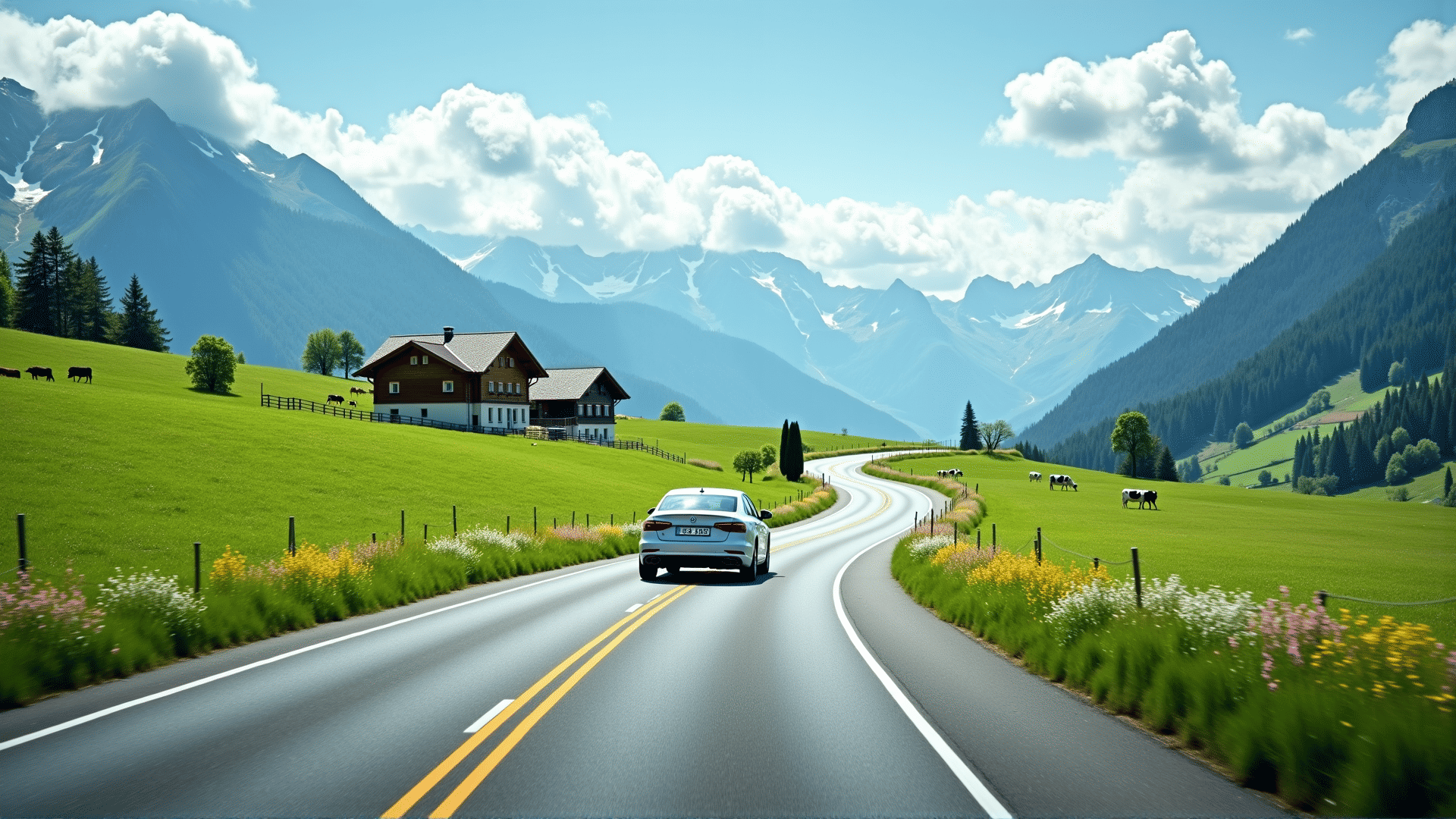 Swiss road trip scenic